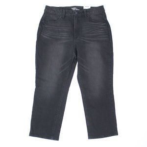 NWT Time and True Womens Size 14 High-Rise Cropped Capri Denim Jeans
